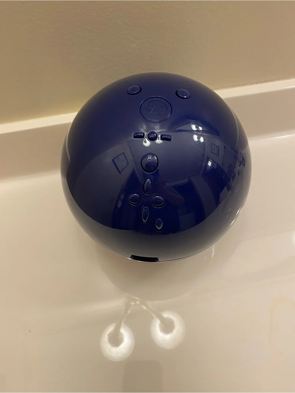 Nintendo Wii Bowling Ball Blue Controller with Wrist Strap